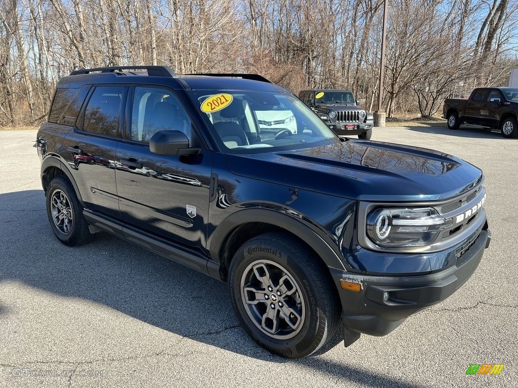 Alto Blue Metallic 2021 Ford Bronco Sport Big Bend 4x4 Exterior Photo #145658384