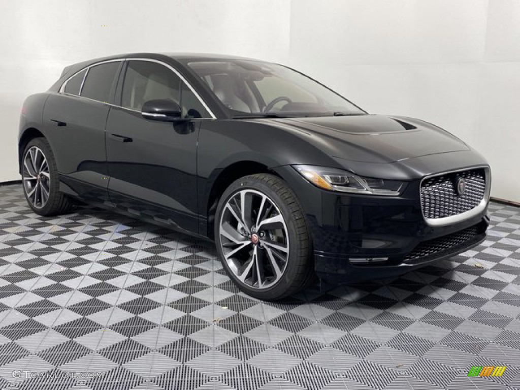 2023 I-PACE HSE AWD - Santorini Black Metallic / Light Oyster/Light Oyster Stitching photo #12