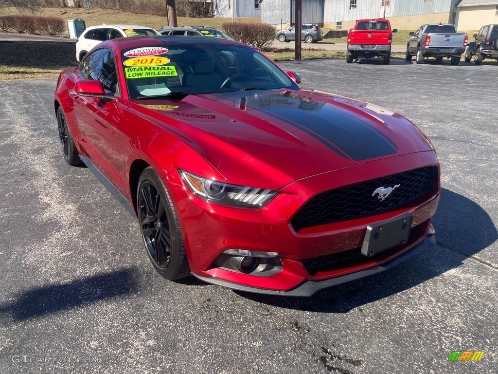 2015 Mustang EcoBoost Coupe - Ruby Red Metallic / Ceramic photo #7