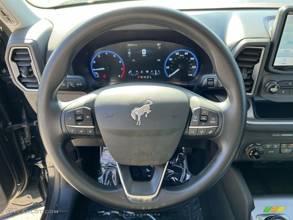 2021 Ford Bronco Sport Big Bend 4x4 Medium Dark Slate Steering Wheel Photo #145658477