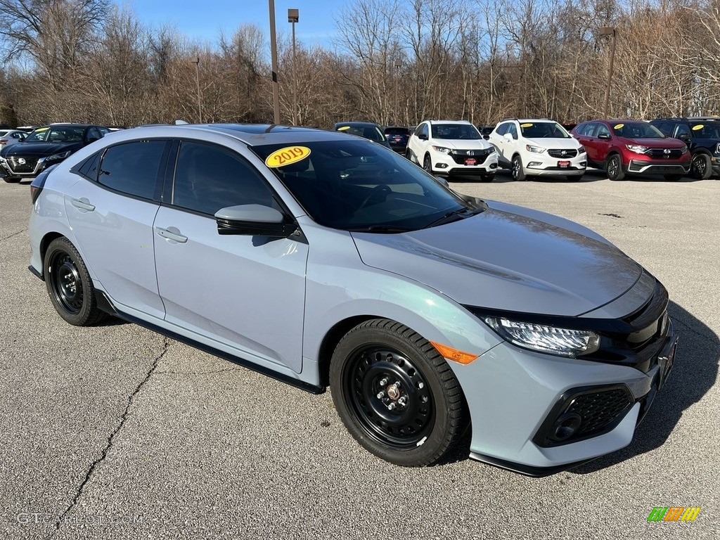 2019 Civic Sport Touring Hatchback - Sonic Gray Pearl / Black photo #4