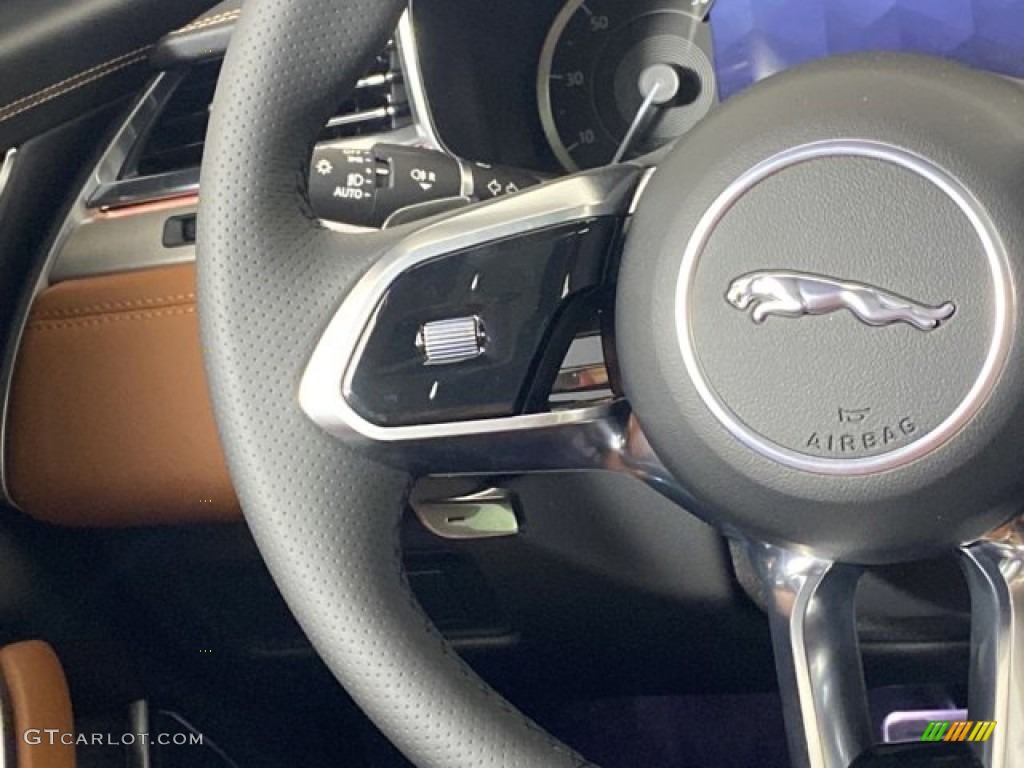 2023 Jaguar XF R-Dynamic SE AWD Siena Tan/Ebony Steering Wheel Photo #145658728