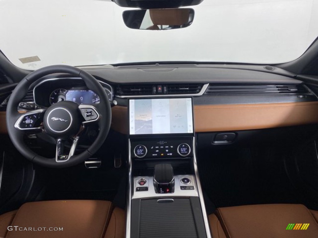 2023 Jaguar XF R-Dynamic SE AWD Siena Tan/Ebony Dashboard Photo #145658861