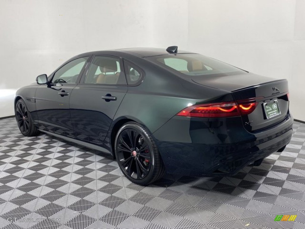 2023 XF R-Dynamic SE AWD - British Racing Green Metallic / Siena Tan/Ebony photo #10