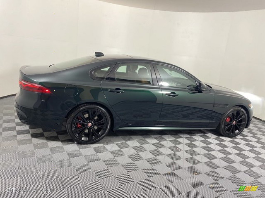 2023 XF R-Dynamic SE AWD - British Racing Green Metallic / Siena Tan/Ebony photo #11