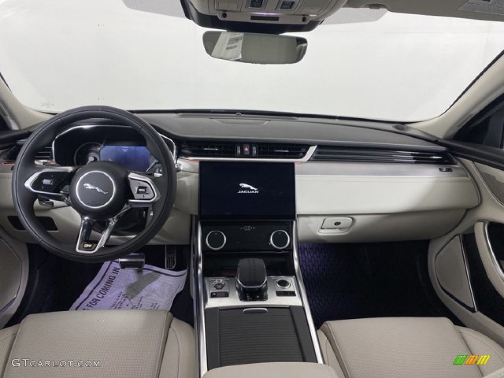 Lt Oyster/Ebony Interior 2022 Jaguar XF R-Dynamic SE AWD Photo #145659002