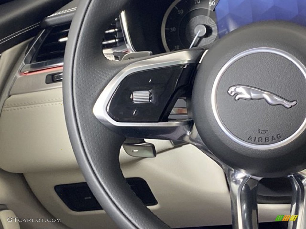 2022 Jaguar XF R-Dynamic SE AWD Lt Oyster/Ebony Steering Wheel Photo #145659143