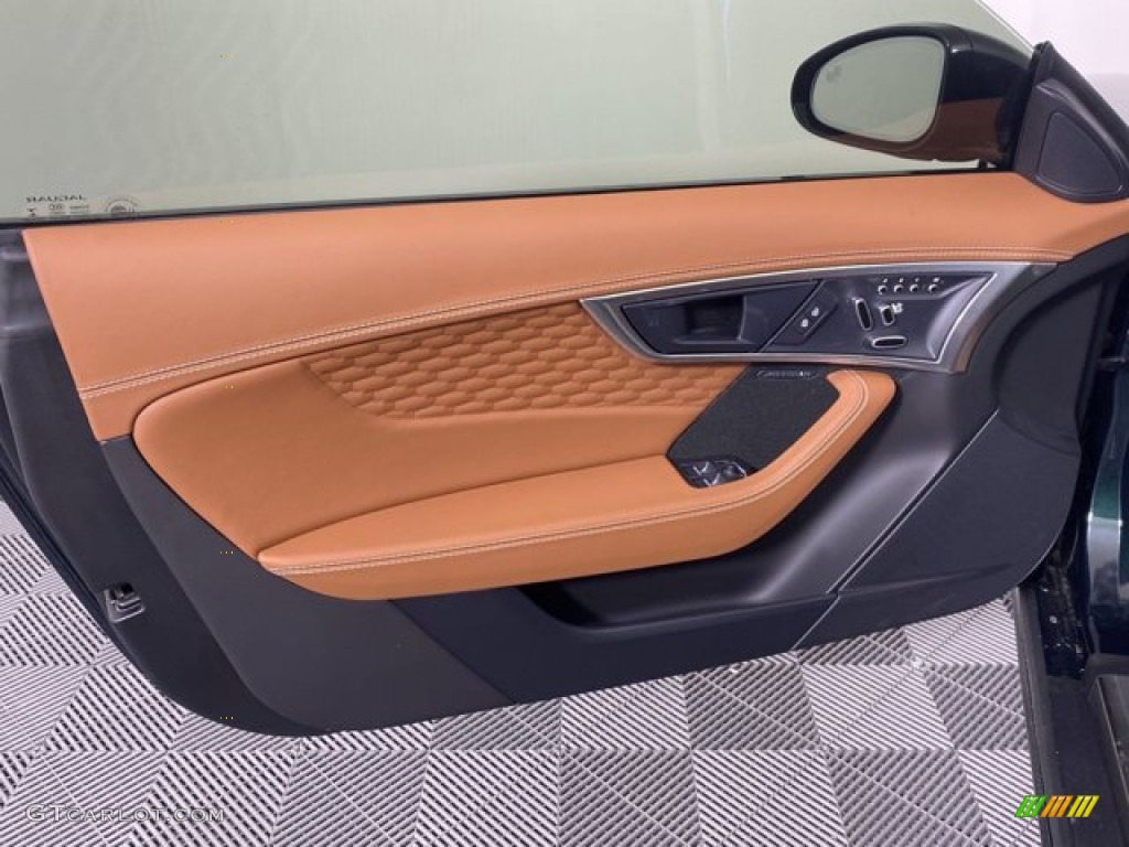 2023 Jaguar F-TYPE P450 Coupe Tan/Ebony Door Panel Photo #145659233