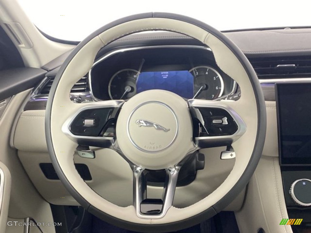 2023 Jaguar F-PACE P250 S Lt Oyster/Ebony Steering Wheel Photo #145659470