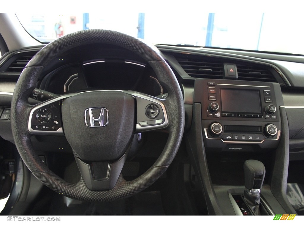 2020 Civic LX Sedan - Cosmic Blue Metallic / Gray photo #18