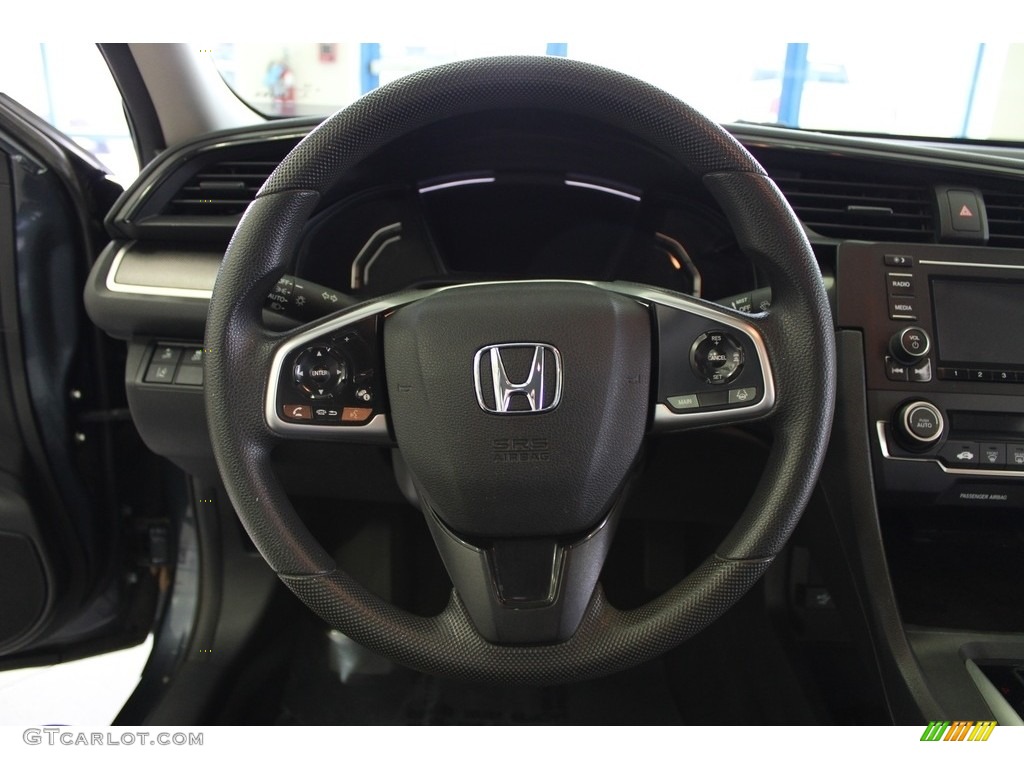 2020 Civic LX Sedan - Cosmic Blue Metallic / Gray photo #19