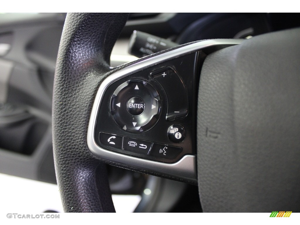 2020 Civic LX Sedan - Cosmic Blue Metallic / Gray photo #20