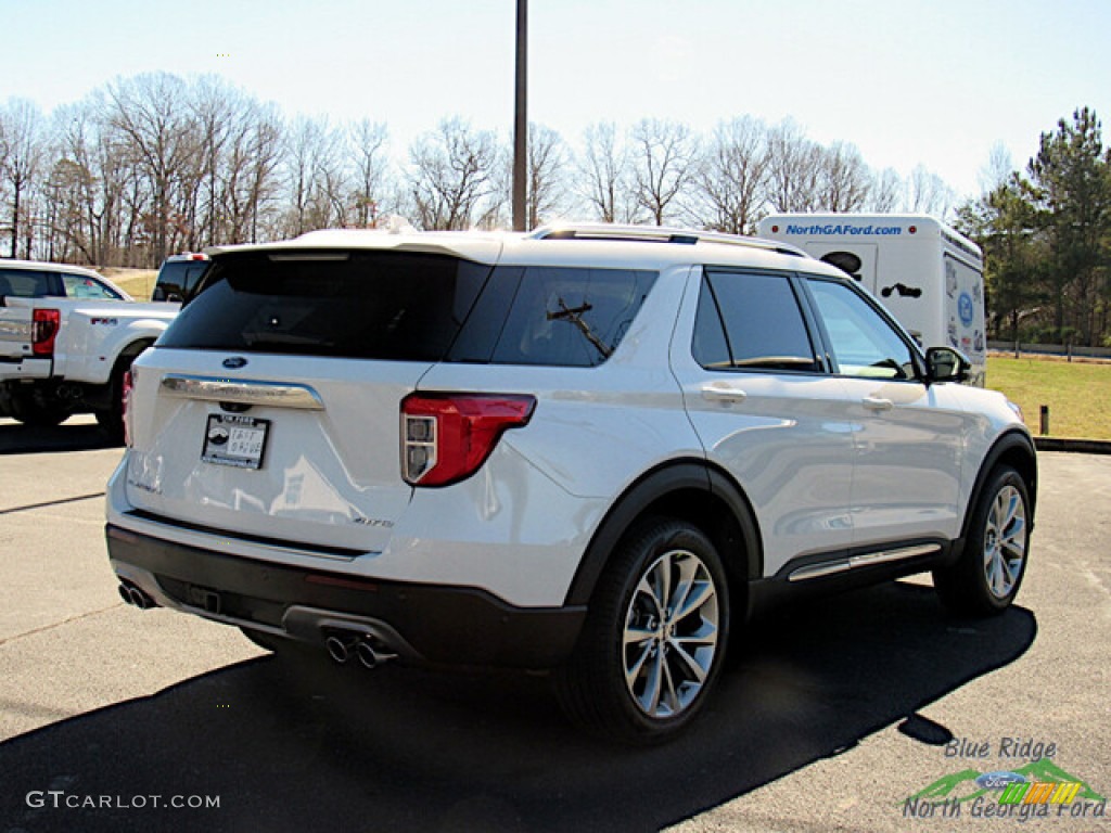 2023 Explorer Platinum 4WD - Star White Metallic Tri-Coat / Sandstone photo #5