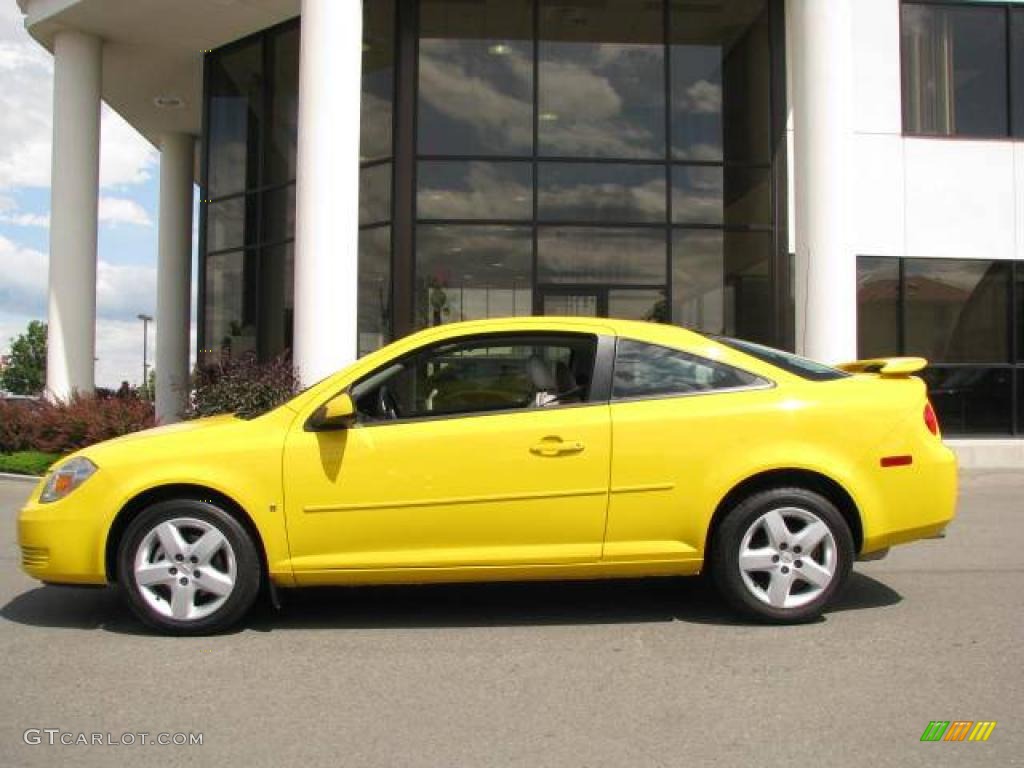 2008 Cobalt LT Coupe - Rally Yellow / Gray photo #1