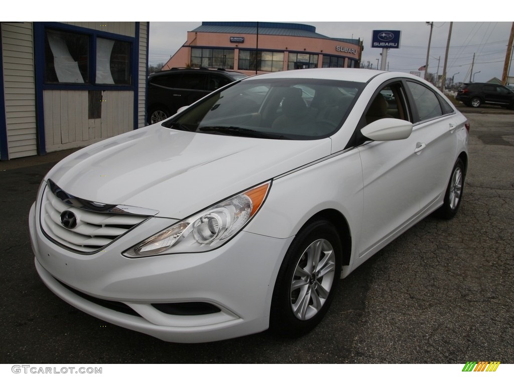 2013 Sonata GLS - Shimmering White / Camel photo #1