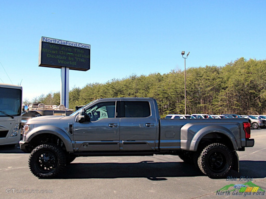 Carbonized Gray 2022 Ford F350 Super Duty Tuscany Black Ops Lariat Crew Cab 4x4 Exterior Photo #145660060