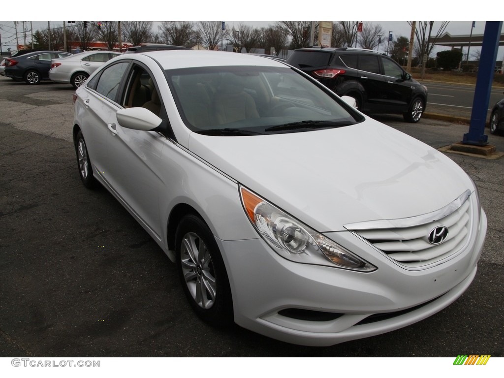 2013 Sonata GLS - Shimmering White / Camel photo #3