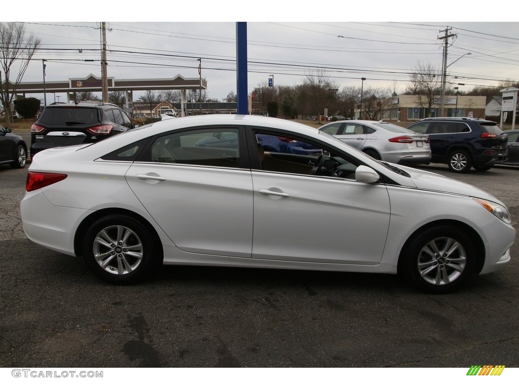 2013 Sonata GLS - Shimmering White / Camel photo #4