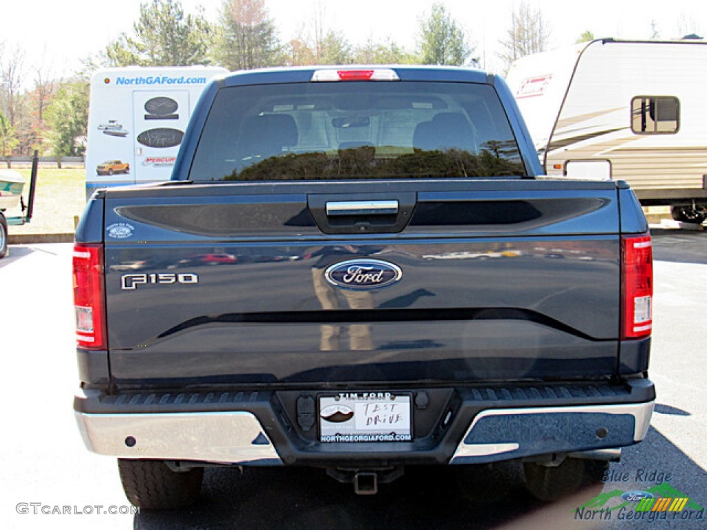 2016 F150 XLT SuperCrew 4x4 - Blue Jeans / Medium Earth Gray photo #4