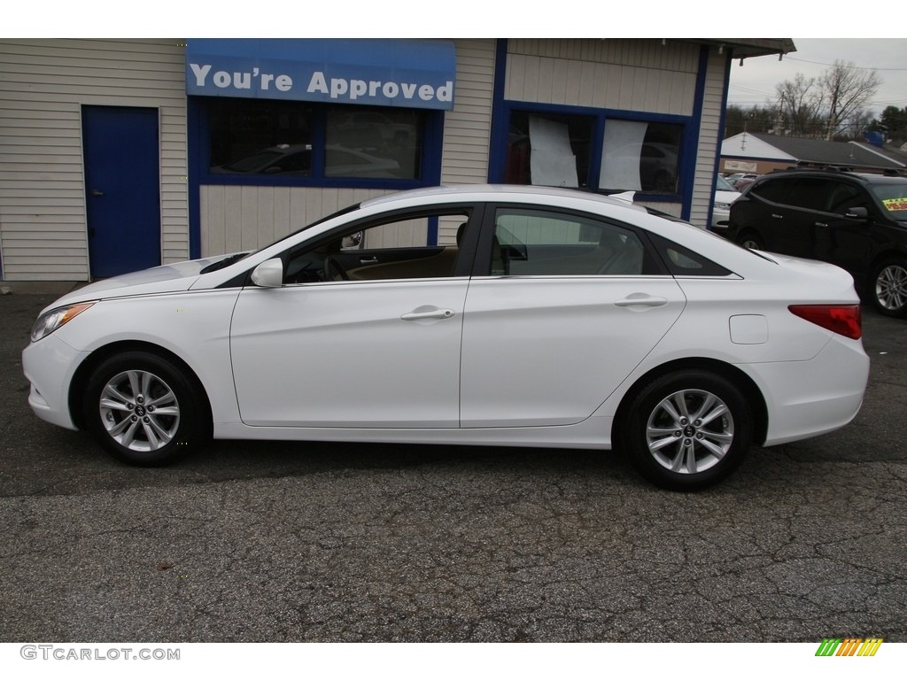 2013 Sonata GLS - Shimmering White / Camel photo #8