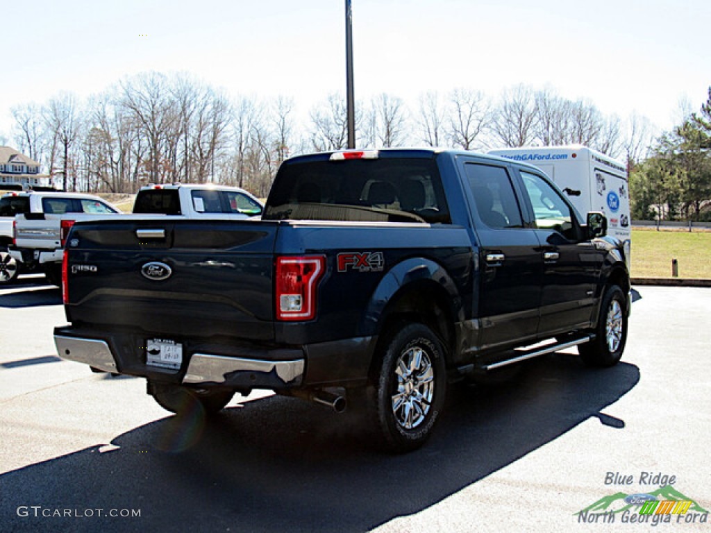 2016 F150 XLT SuperCrew 4x4 - Blue Jeans / Medium Earth Gray photo #5