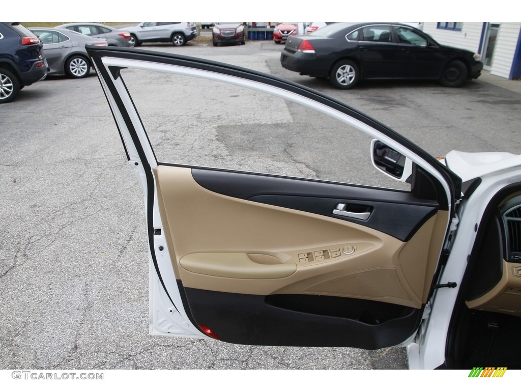 2013 Sonata GLS - Shimmering White / Camel photo #9