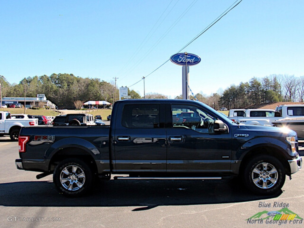 2016 F150 XLT SuperCrew 4x4 - Blue Jeans / Medium Earth Gray photo #6