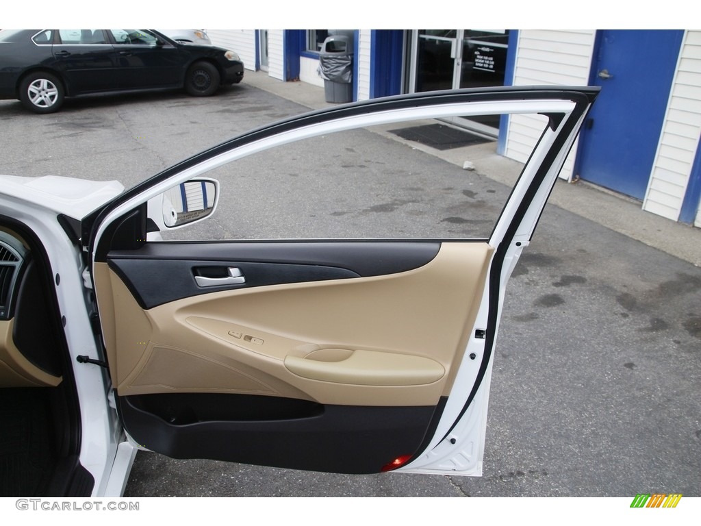 2013 Sonata GLS - Shimmering White / Camel photo #15