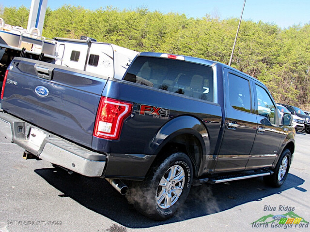 2016 F150 XLT SuperCrew 4x4 - Blue Jeans / Medium Earth Gray photo #29