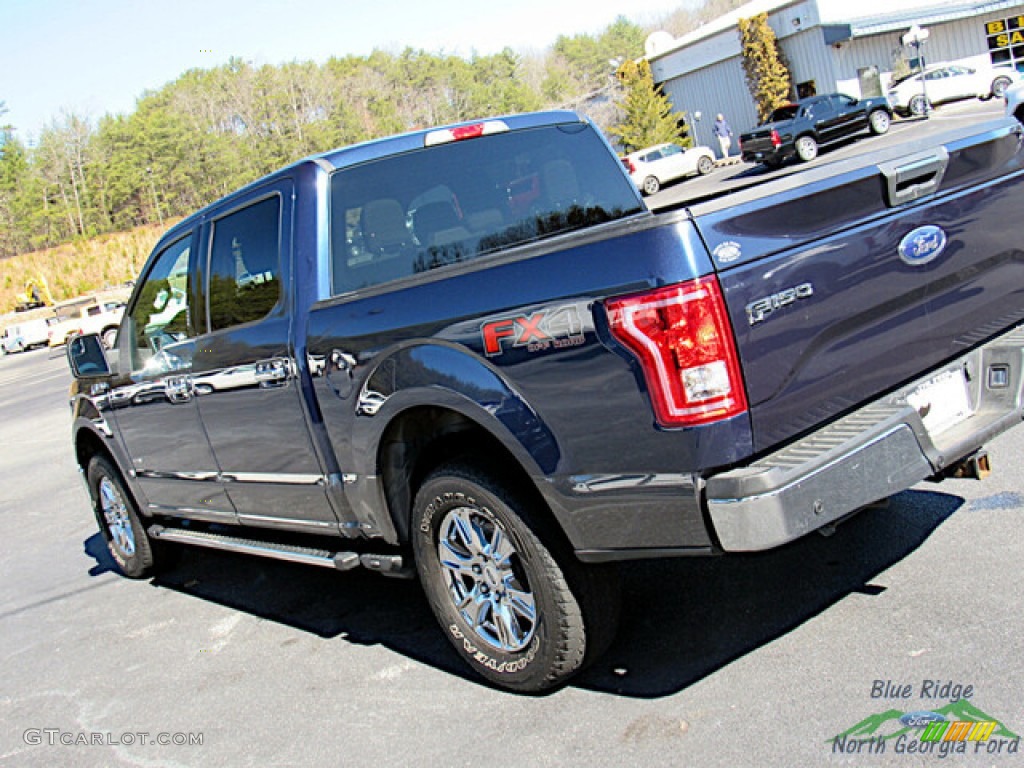 2016 F150 XLT SuperCrew 4x4 - Blue Jeans / Medium Earth Gray photo #30