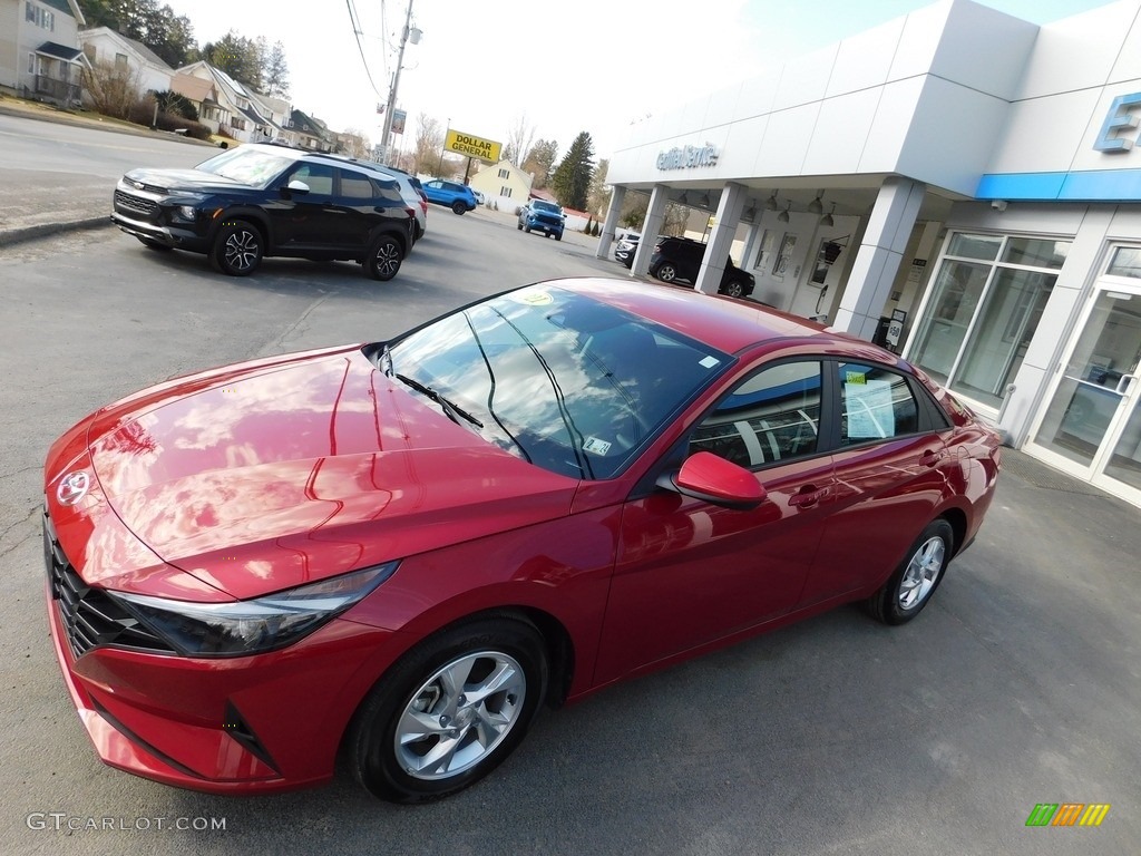 2021 Elantra SE - Scarlet Red Pearl / Black photo #3