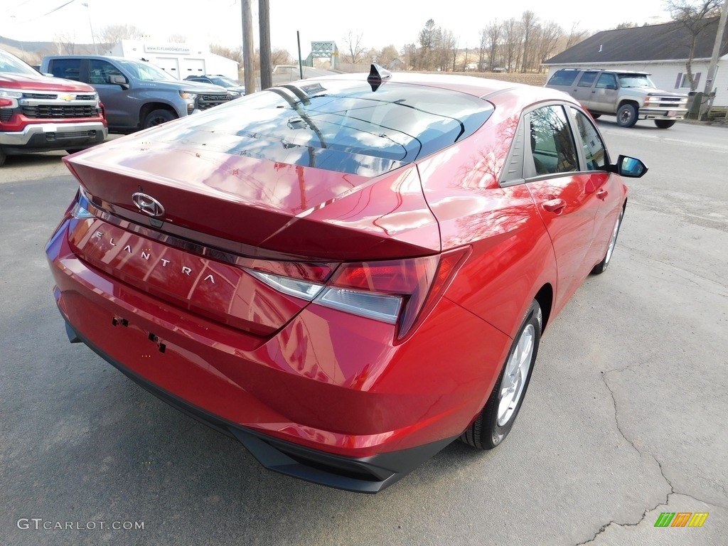 2021 Elantra SE - Scarlet Red Pearl / Black photo #14