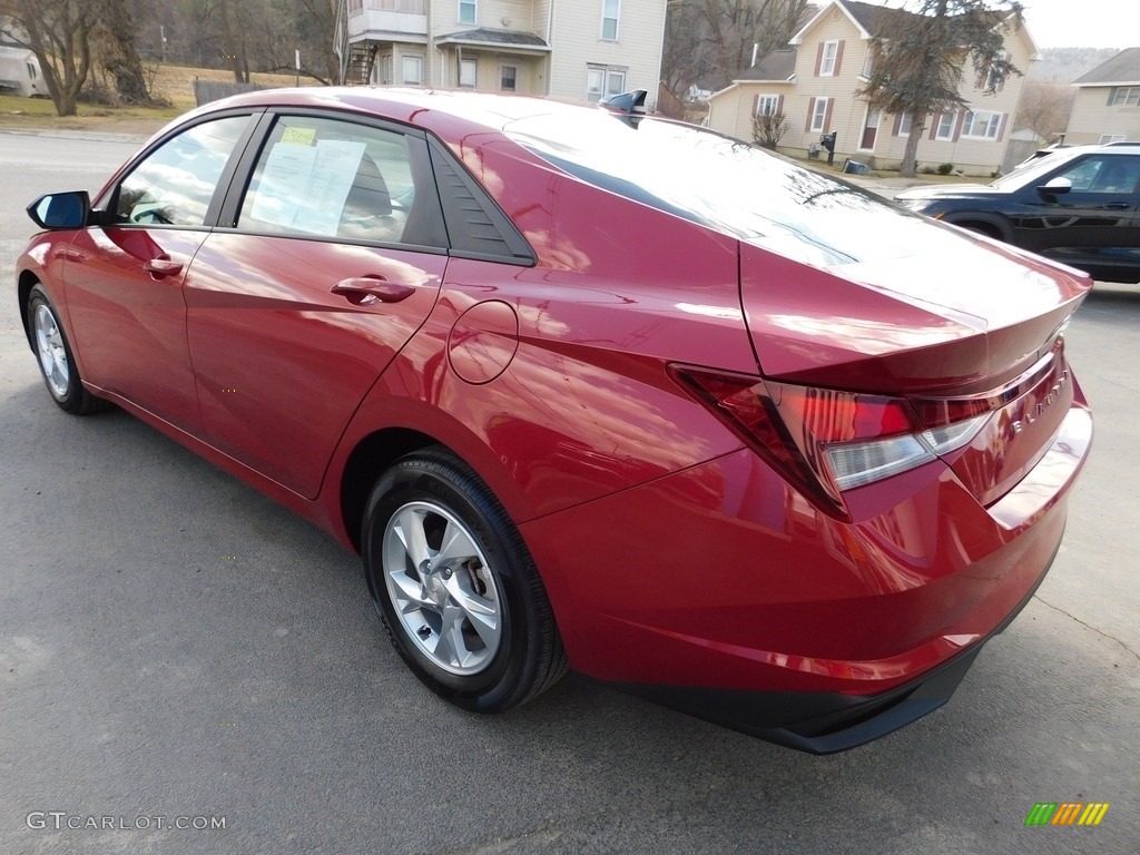 2021 Elantra SE - Scarlet Red Pearl / Black photo #16
