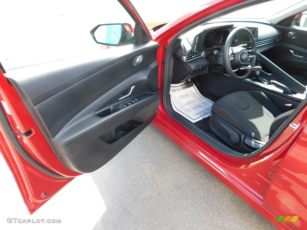 2021 Elantra SE - Scarlet Red Pearl / Black photo #20