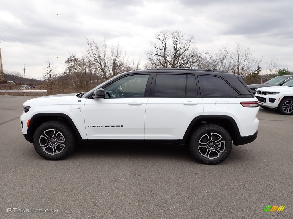 Bright White 2023 Jeep Grand Cherokee Trailhawk 4XE Exterior Photo #145663335