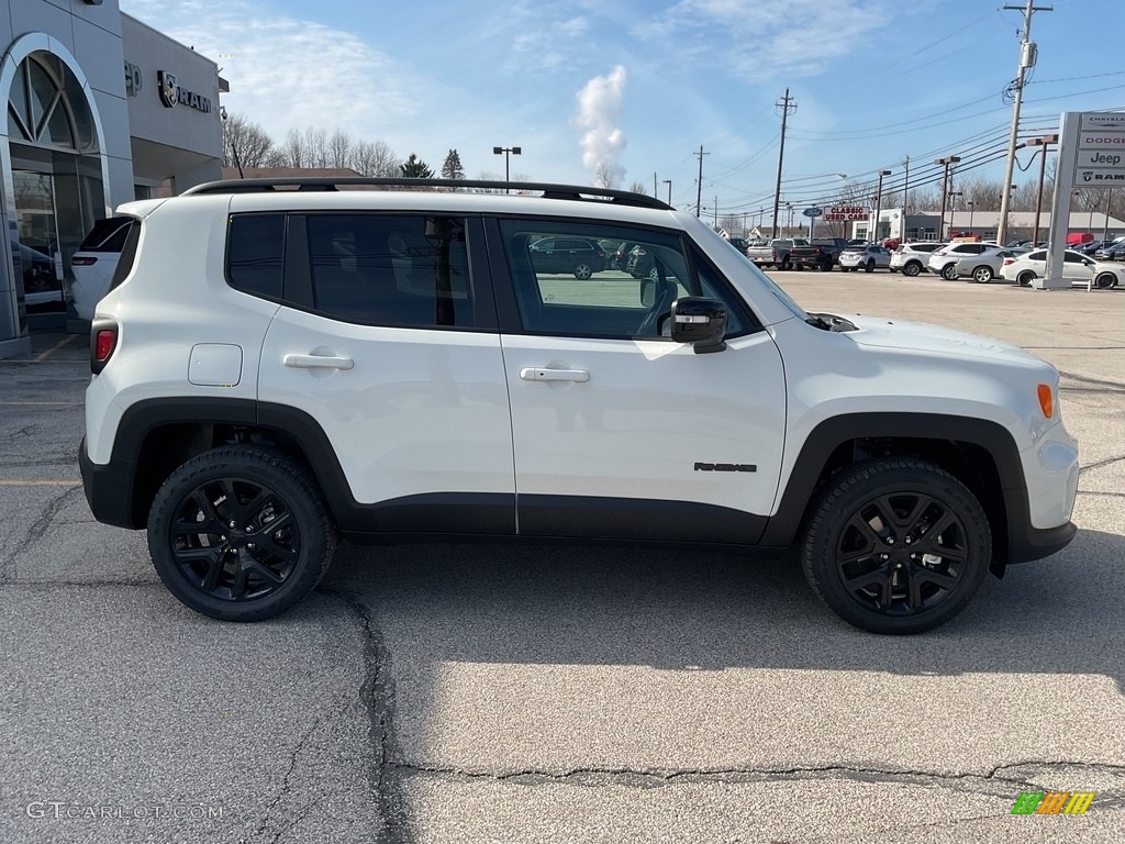 Alpine White 2023 Jeep Renegade Altitude 4x4 Exterior Photo #145663371