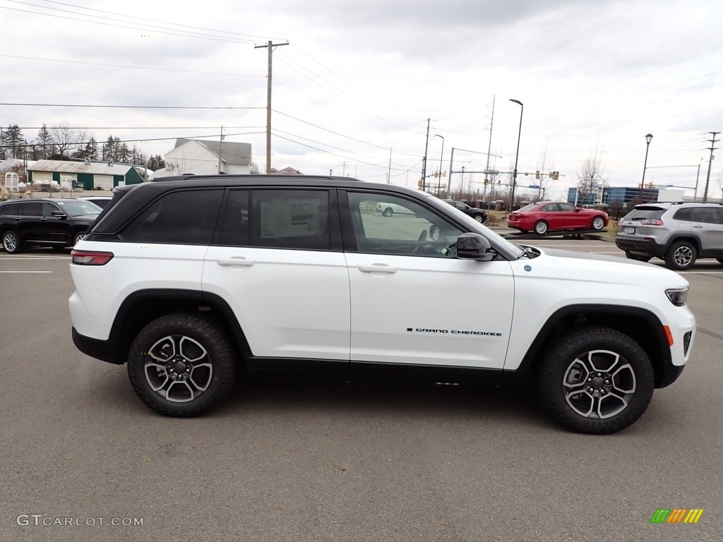 Bright White 2023 Jeep Grand Cherokee Trailhawk 4XE Exterior Photo #145663428