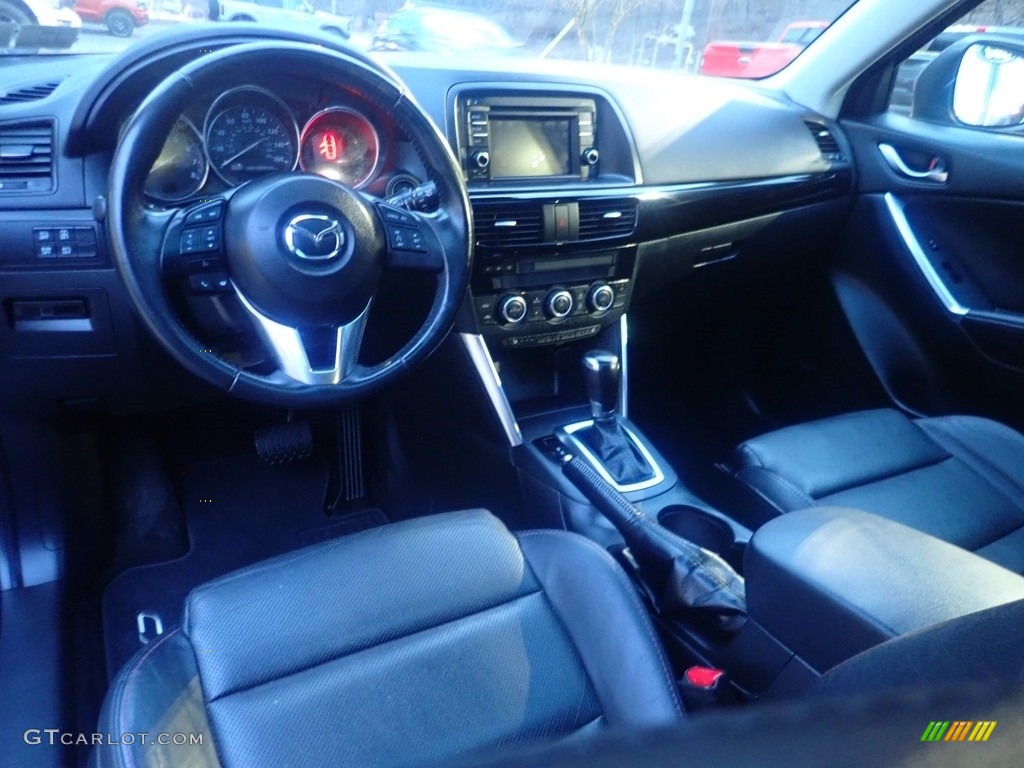 Black Interior 2015 Mazda CX-5 Grand Touring AWD Photo #145663485