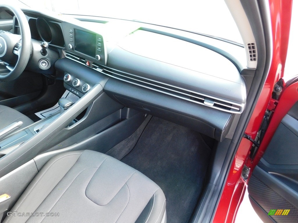 2021 Elantra SE - Scarlet Red Pearl / Black photo #50