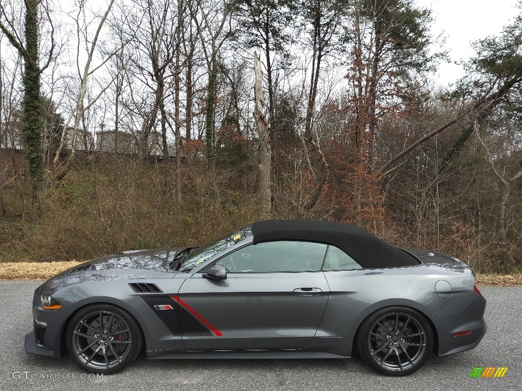 2021 Mustang Roush Stage 3 Convertible - Carbonized Gray Metallic / Roush Ebony w/Gray Stitching photo #3