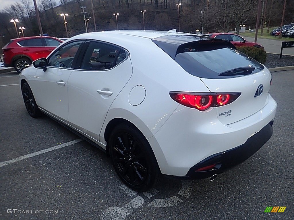 2023 Mazda3 2.5 S Premium Hatchback AWD - Snowflake White Pearl Mica / Red photo #5