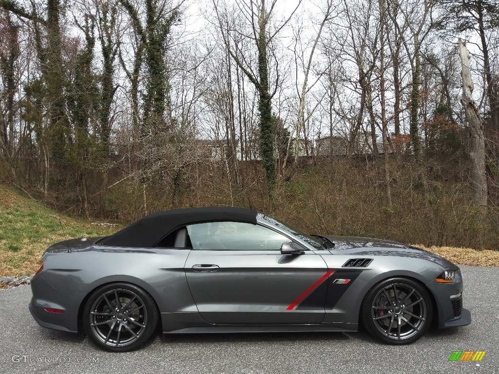 Carbonized Gray Metallic 2021 Ford Mustang Roush Stage 3 Convertible Exterior Photo #145664013