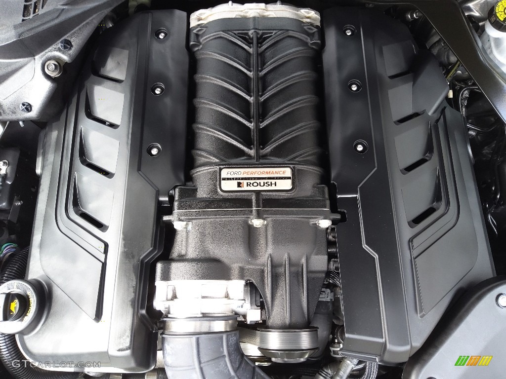 2021 Ford Mustang Roush Stage 3 Convertible 5.0 Liter Roush Supercharged DOHC 32-Valve Ti-VCT V8 Engine Photo #145664157