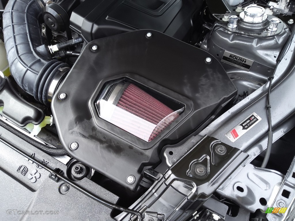 2021 Ford Mustang Roush Stage 3 Convertible 5.0 Liter Roush Supercharged DOHC 32-Valve Ti-VCT V8 Engine Photo #145664190