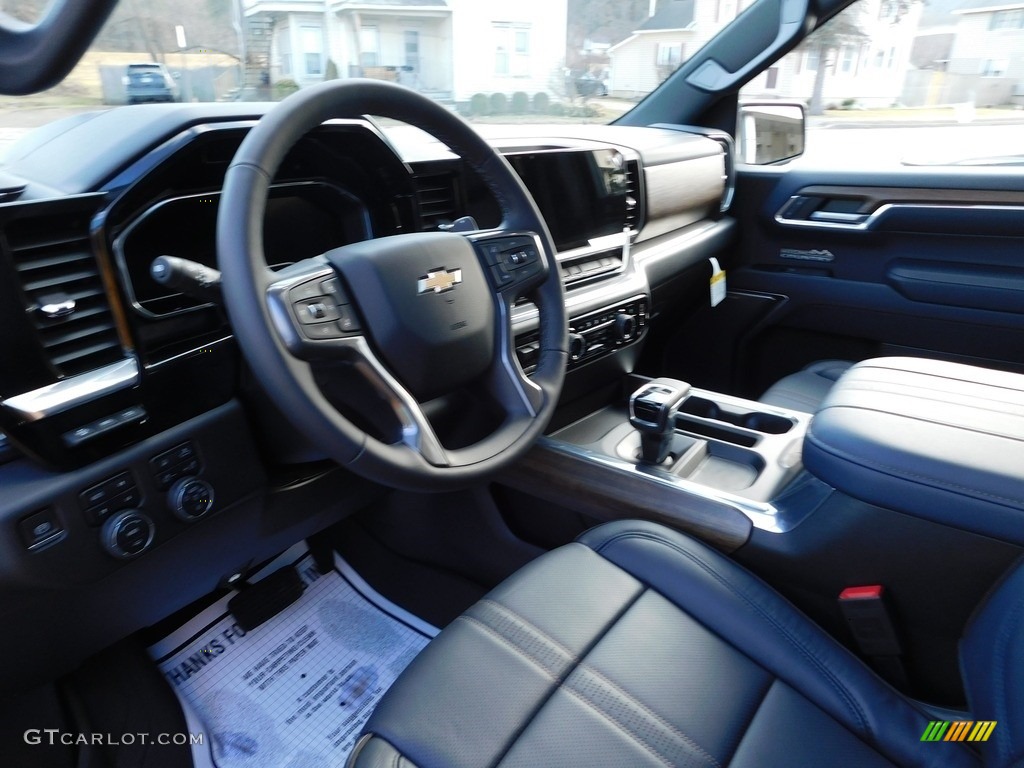 2023 Chevrolet Silverado 1500 High Country Crew Cab 4x4 Jet Black/Nightshift Blue Dashboard Photo #145664244