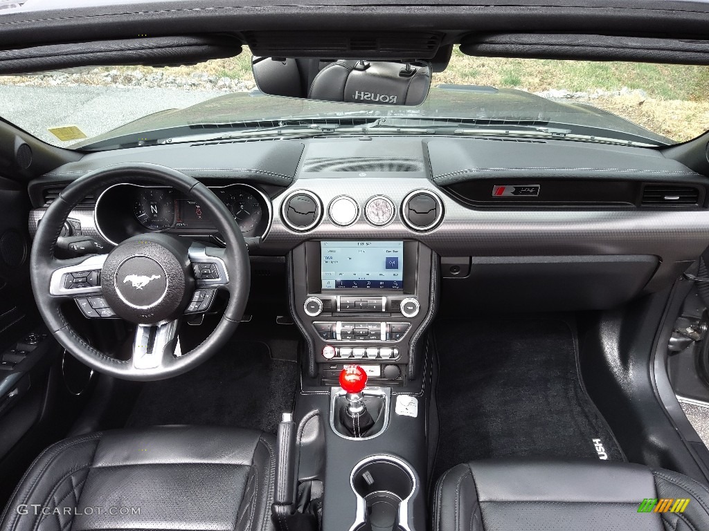 2021 Ford Mustang Roush Stage 3 Convertible Roush Ebony w/Gray Stitching Dashboard Photo #145664463