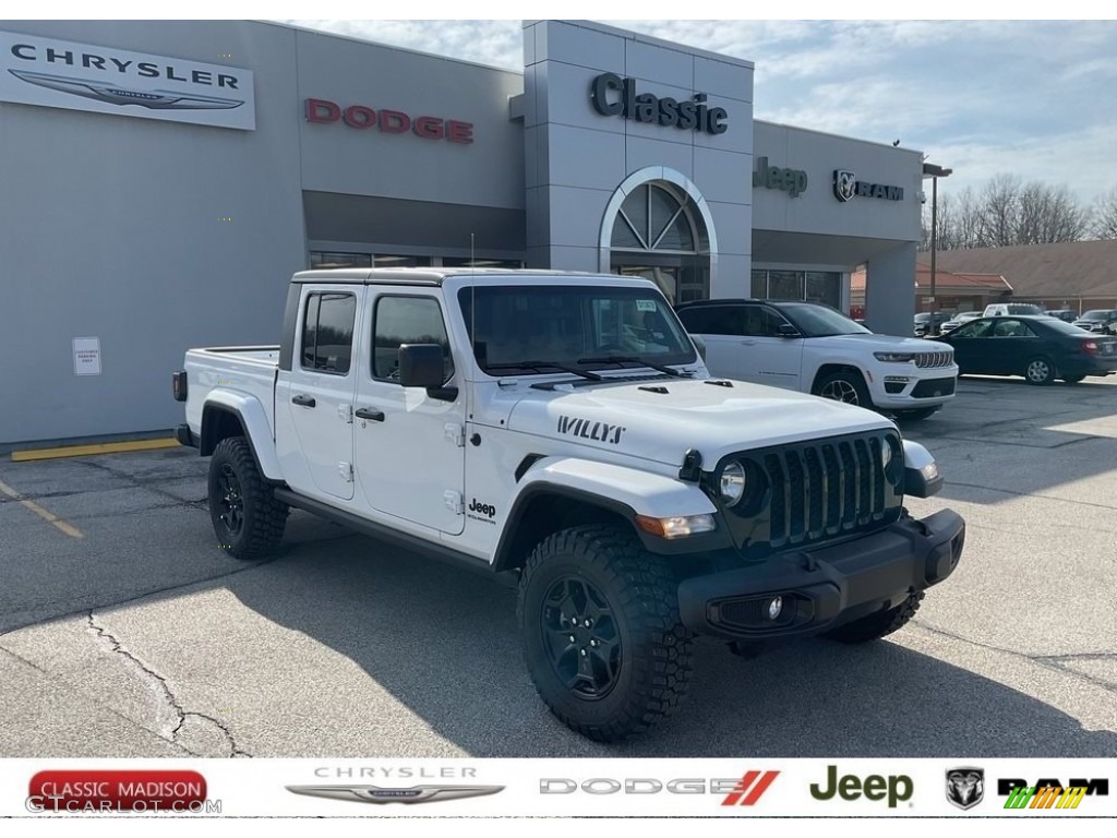 Bright White Jeep Gladiator