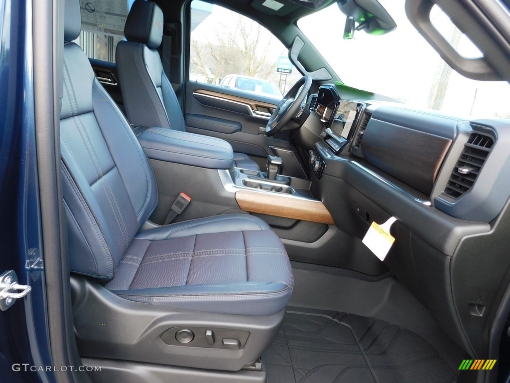 Jet Black/Nightshift Blue Interior 2023 Chevrolet Silverado 1500 High Country Crew Cab 4x4 Photo #145664967