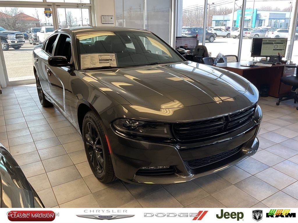 2023 Charger SXT AWD Blacktop - Granite Pearl / Black photo #1