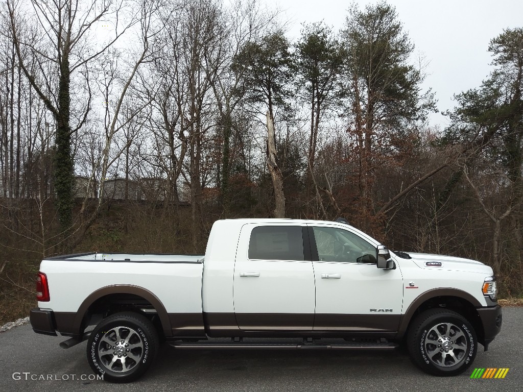 Bright White 2023 Ram 2500 Limited Longhorn Mega Cab 4x4 Exterior Photo #145665602